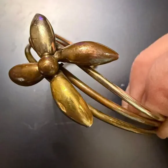 Set of Gold Tone Mixed Metal Beaded Bracelets - Picture 8 of 9